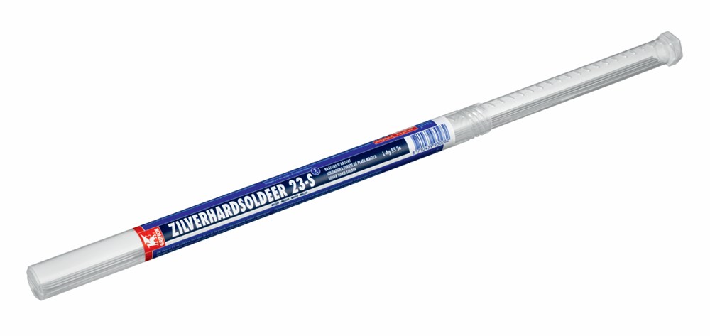 1236615 GR Zilverhardsoldeer 23-S 2 mm Koker 100 g NL/FR/EN/ES/PT/IT