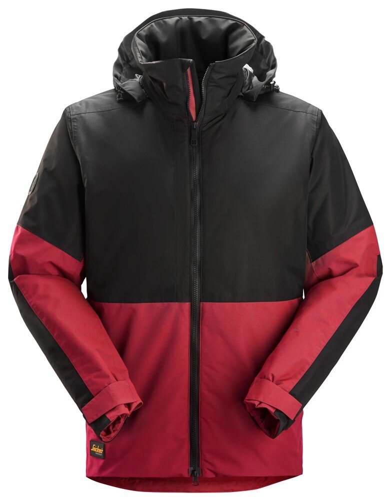 Snickers werkjas 1104 chili rood/zwart 3XL