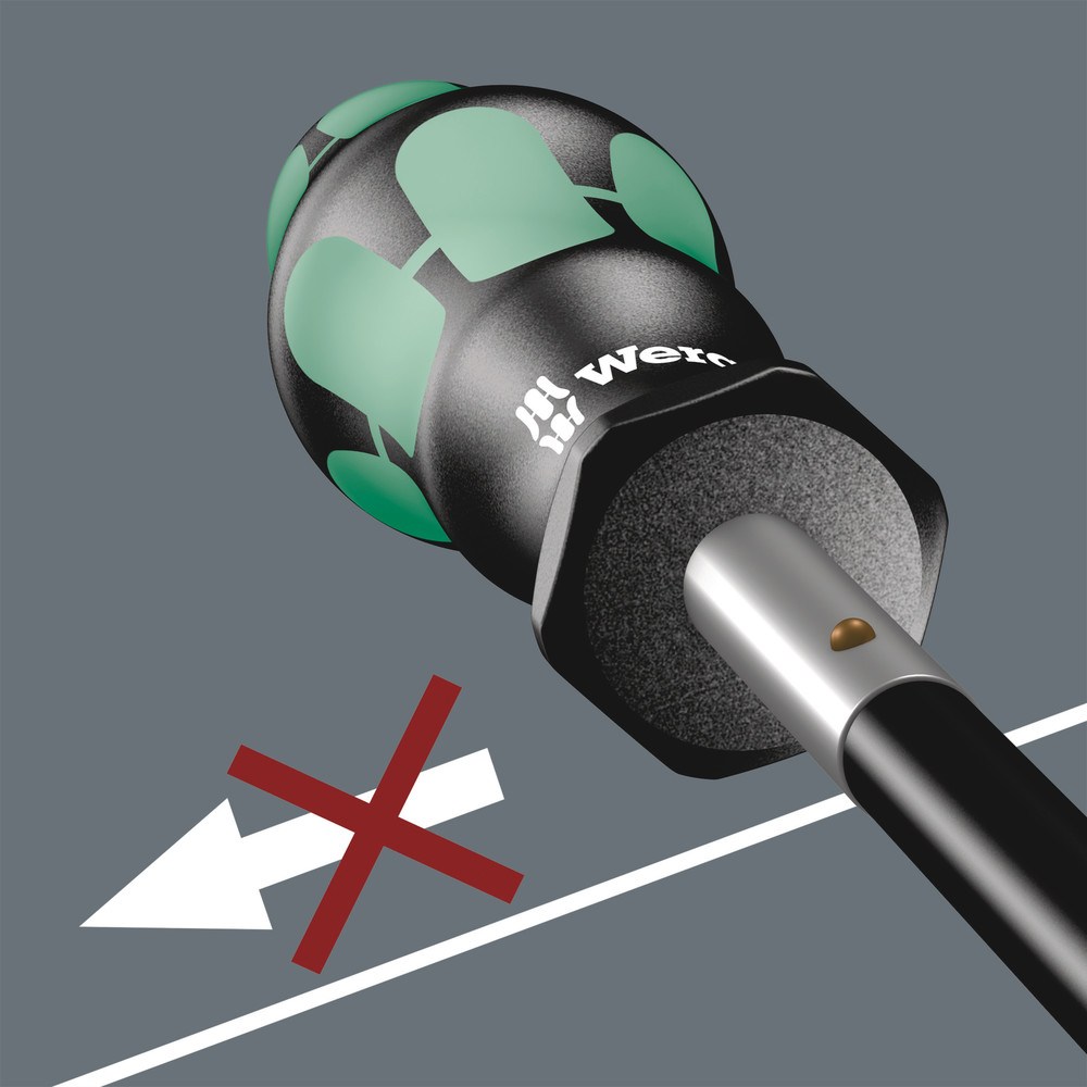 <b>Wegrolbescherming</b><br/>De zeskant wegrolbescherming voorkomt ongewenst wegrollen. Het constante zoeken naar gevallen gereedschap behoort hiermee tot het verleden.