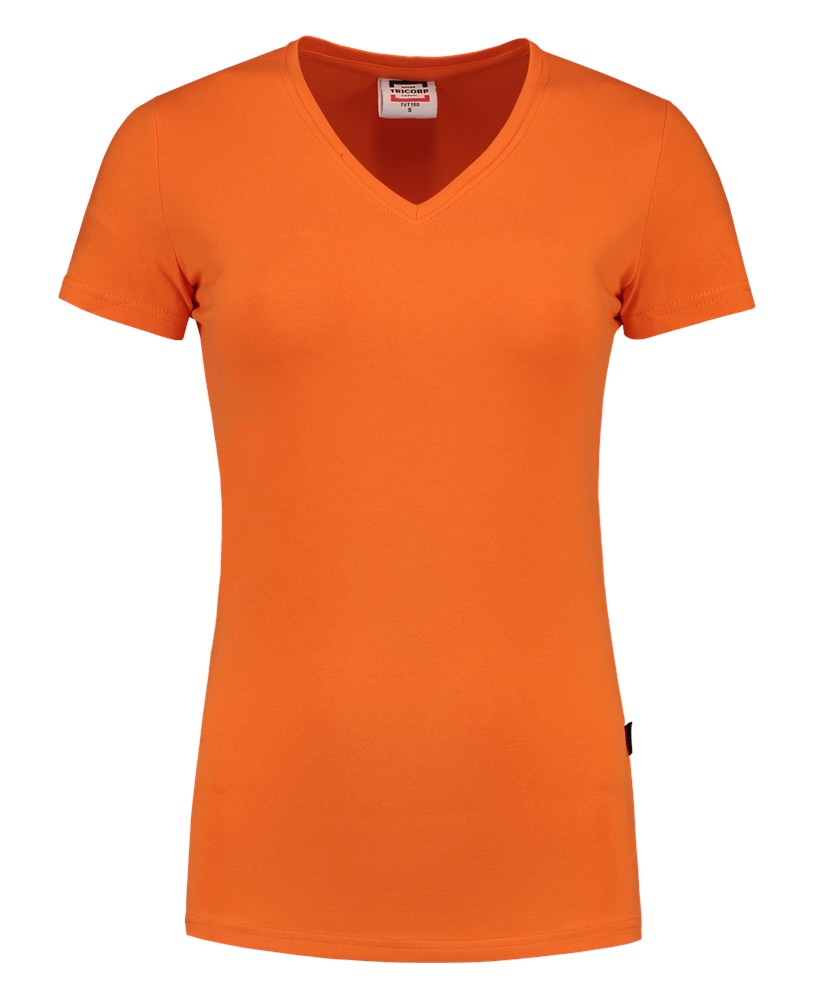 Afbeelding TRICORP CASUAL t-shirt v hals fitted dames 101008