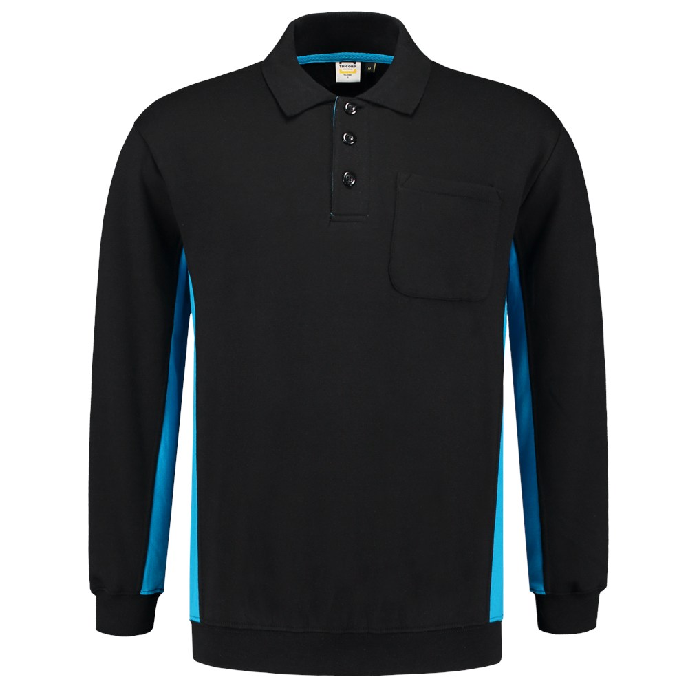 Afbeelding TRICORP WORKWEAR polosweater bicolor borstzak 302001