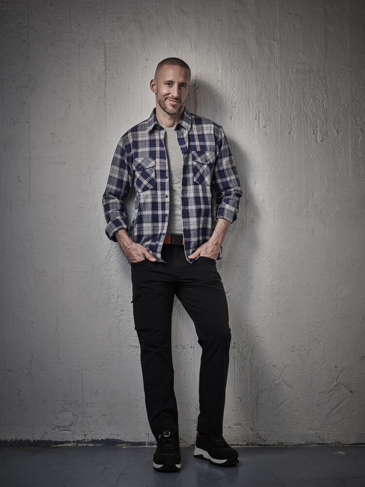 Afbeelding 65513801_Flannel_Shirt_65231870_Service_Trousers_Stretch