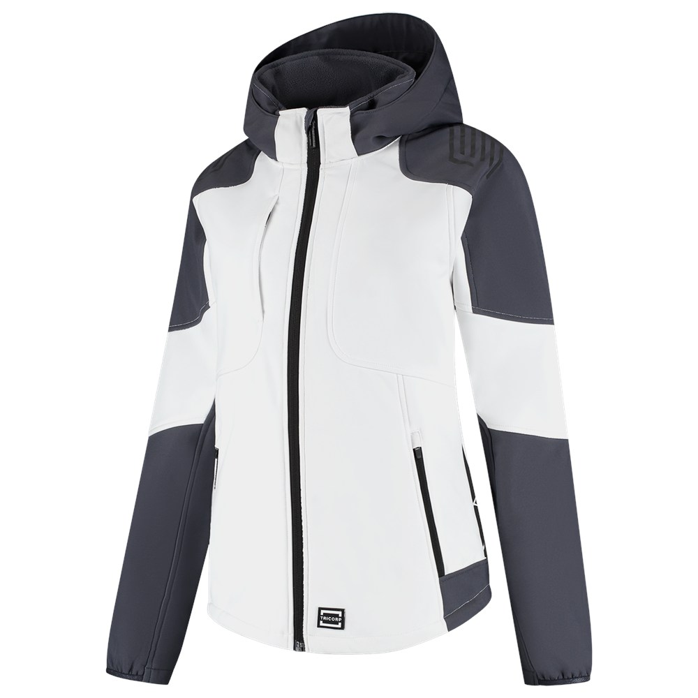 Afbeelding TRICORP WORKWEAR softshell capuchon bicolor redefined dames 406119
