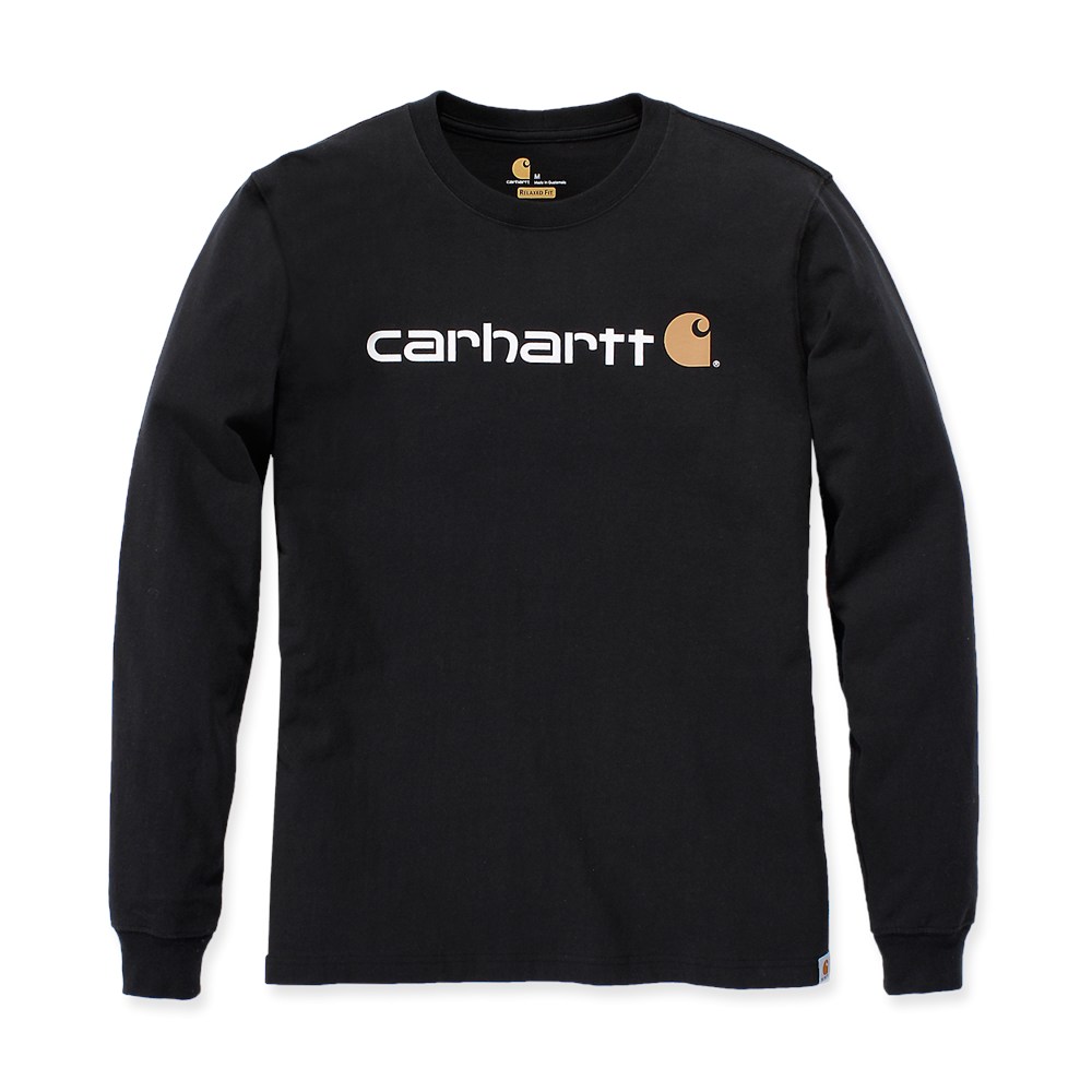 Afbeelding Carhartt dearborn t-shirt met lange mouwen, relaxte pasvorm en logo 104107