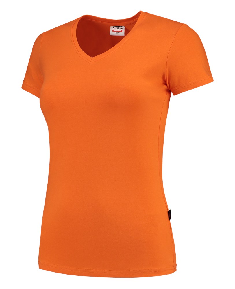 Afbeelding TRICORP CASUAL t-shirt v hals fitted dames 101008
