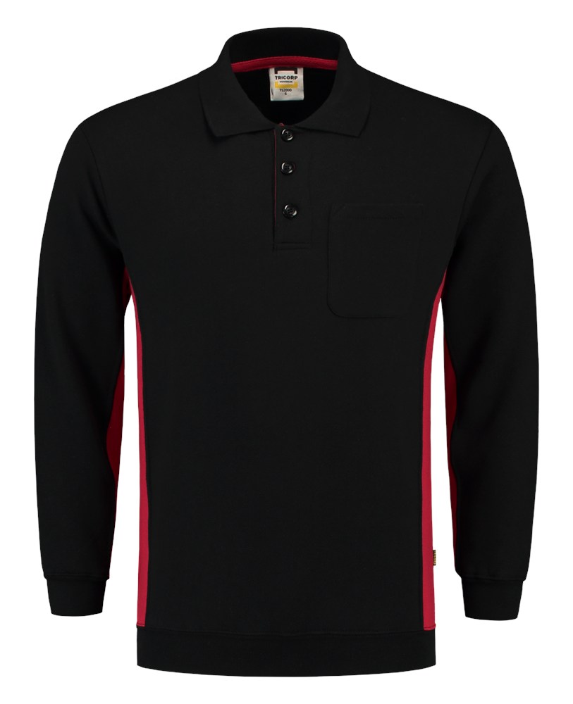 Afbeelding TRICORP WORKWEAR polosweater bicolor borstzak 302001