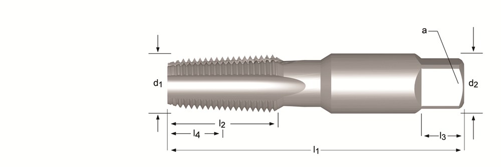 Afbeelding Dormer npt hand-/machinetap / set hss, ansi E710