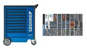 Afbeelding Gedore gereedschapsortimenten in de gereedschapwagen/werkbank S 1500 ES-03