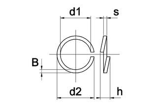Veerring din 128a mv m4 1000