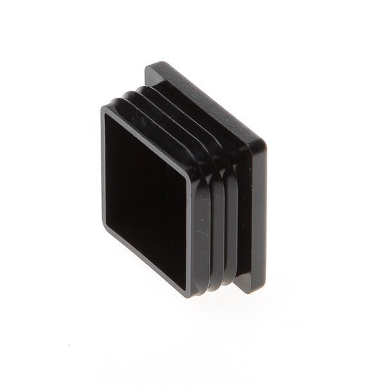 Insteekdop Vierkant 40X40X1,0-2,0 Zwart