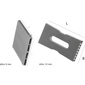 Stootvoegventilatie zw. 10x50x100mm