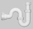 Pvc universeelsyphon     1.1/2x40mm