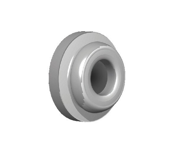 Schilderij wandclip rond kunst. wit