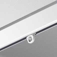 Gefi 4mm schilderijrail glijder kort oog wit