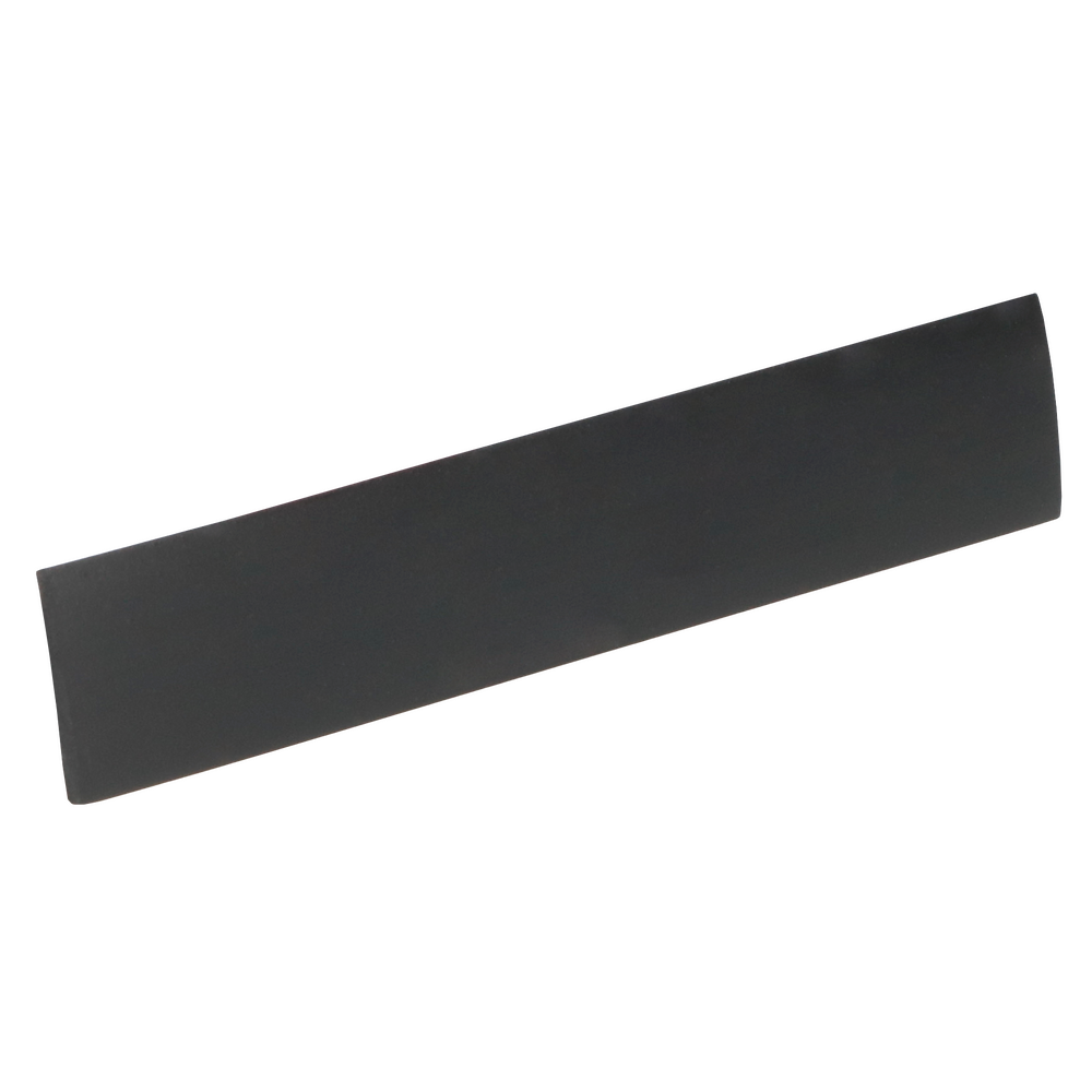 Loodstrip plat zwart 18X2.5mm PVC Rol 50m