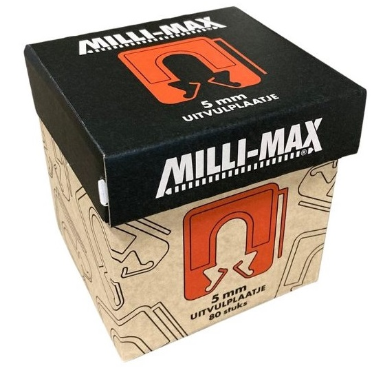 Milli-Max opvulplaat rood 5 mm (80)