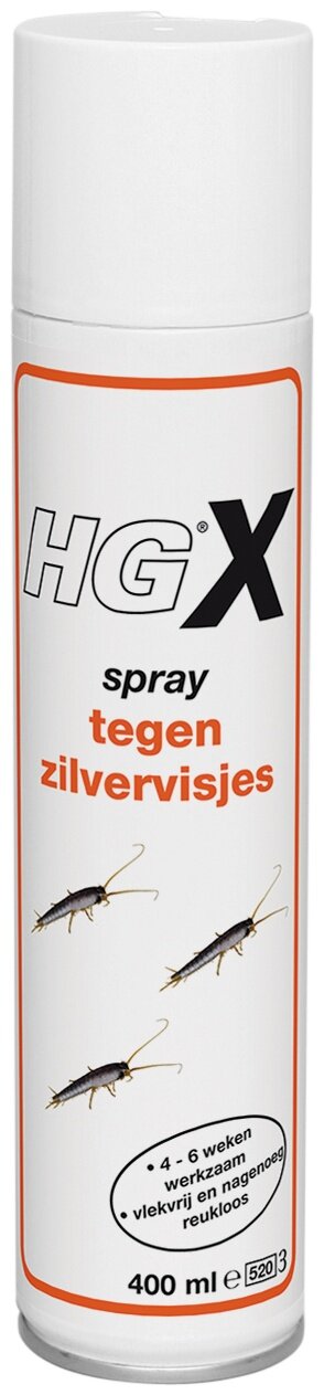 Hg x-spray tegen zilvervisjes 400ml