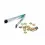 Zeilringtang 16cm +  12 ringen