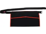 Spijkerschort zwart kanvas + riem
