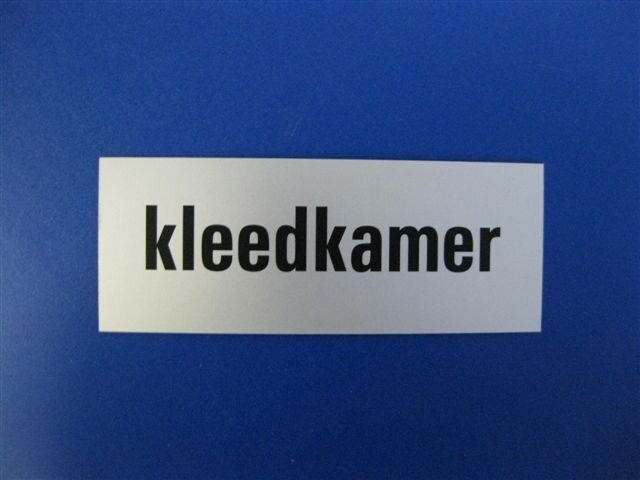 Symbool kleedkamer           130x50
