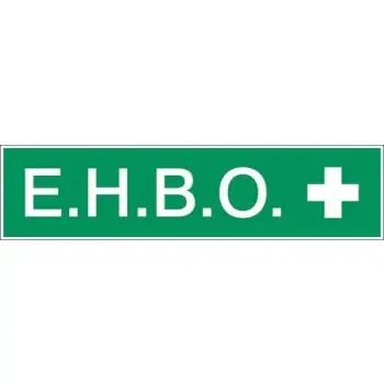 Bordje EHBO pvc 30x7.5cm
