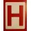 Sticker haspel "h"   200x250mm