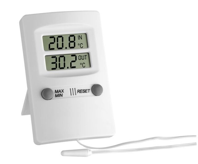 Binnen/buitenthermometer digitaal