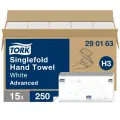 Tork Zachte Z-vouw Handdoek wit 24,8x23cm