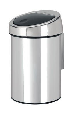 Brabantia touchbin 3ltr Brilliant Steel