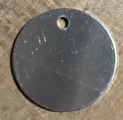 Label aluminium rond 40x1.5mm