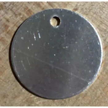Label aluminium rond 40x1.5mm