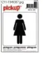 Pickup pictogram dames