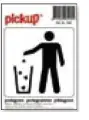 Pickup pictogram afval in bakk