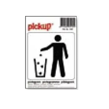 Pickup pictogram afval in bakk
