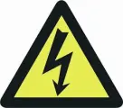 Pickup drieh. gevaar elec. spanning