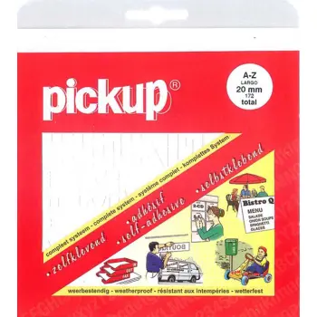 Pickup letterset largo wit 20mm