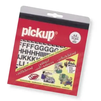 Pickup cijferset helvetia wit 20mm