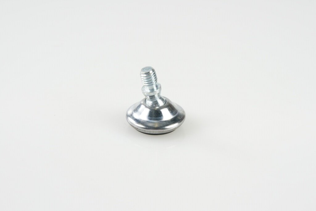 Stelvoet PE met Vernikkeld Kap Ø30mm M8X10