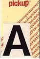 Pickup letter a zwart 40mm