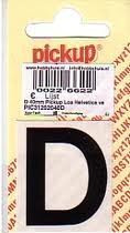Pickup letter d zwart          40mm