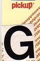 Pickup letter g zwart          40mm