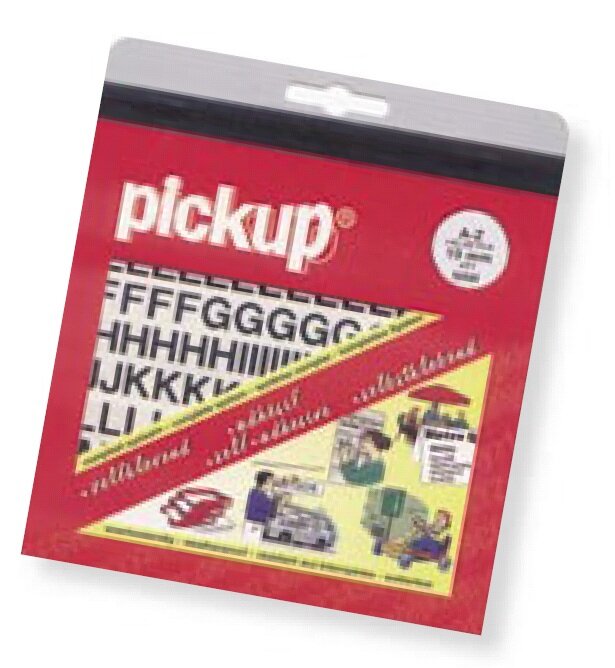 Pickup letter m zwart          40mm