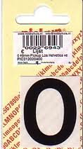 Pickup letter o zwart          40mm