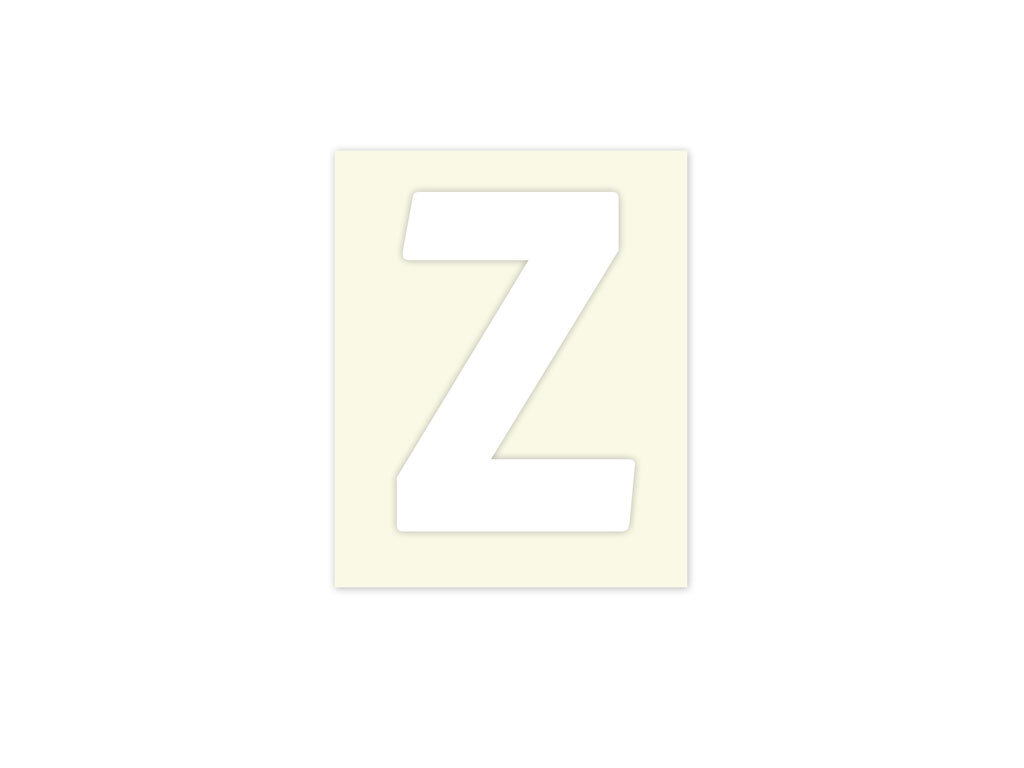 Pickup letter z wit            40mm