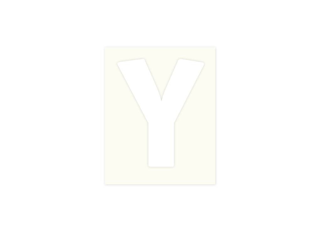 Pickup letter w wit            80mm