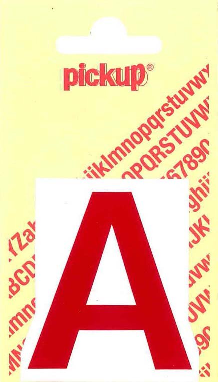 Pickup letter a rood           80mm