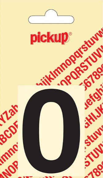 Pickup cijfer 0 zwart          60mm
