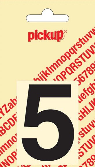 Pickup cijfer 5 zwart          60mm