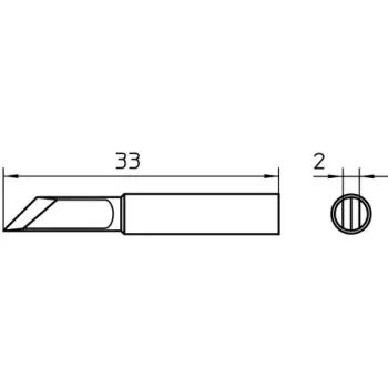 Weller soldeerstift xnt kn    2.0mm