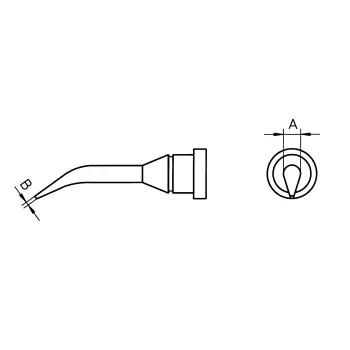 Weller soldeerstift 0.4mm   lt-1slx